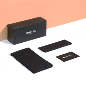 ZENOTTIC Metal Glasses Frame Men Square Prescription Eyeglasses Anti Blue Ray Metal Optical Glasses Women Frames Eyewear BT2102