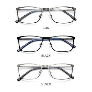 ZENOTTIC Metal Square Glasses Frame Men Women  Brand Optical Spectacles Business Style Myopia Prescription Eyeglasses