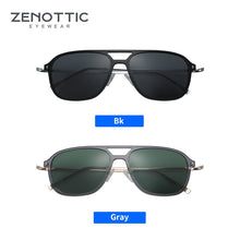 Load image into Gallery viewer, ZENOTTIC Nylon Titanium Sunglasses Women Men Double Bridge Sun Glasses Coating Mirrored Polarized Sunglass