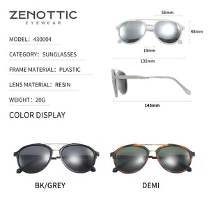 ZENOTTIC Pilot Polarized Sunglasses for Men Classic Designer Outdoor Driving UV400 Protection Shades Eyewear Sun Glasses 2023