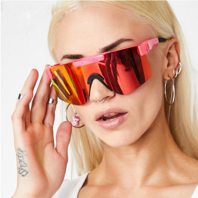 ZENOTTIC Popular One-piece Goggles Oversized Colorful Shield Sunglasses Outdoor Sports Eyeglasses for Men and Women 2023