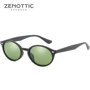 ZENOTTIC Occhiali da sole polarizzati piccoli ovali retrò per uomo Donna Ombra Montature piccole anni '90 Occhiali da sole skinny Polaroid UV400 Occhiali