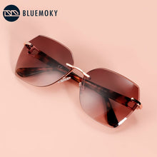 Carica l&#39;immagine nel visualizzatore di Gallery, ZENOTTIC Rimless Butterfly Polarized Sunglasses  Brand Designer Oversize Gradient Sun Glasses Female UV400 Shade Eyewear