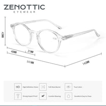 Load image into Gallery viewer, ZENOTTIC Round Frame Reading Glasses For Men Women Computer Optical Eyeglasses Hyperopia Anti Blue Light Reading Glasses Eyewear
