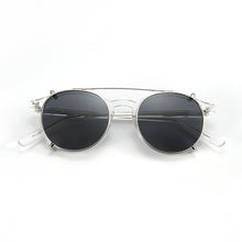 Load image into Gallery viewer, ZENOTTIC Steampunk Round Clip on Sunglasses Men Women Double Layer Removable Lens Acetate UV400 Polarized Sun Glasses with Box