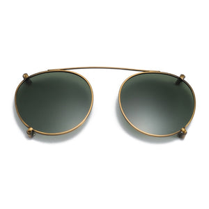ZENOTTIC Steampunk Round Clip on Sunglasses Men Women Double Layer Removable Lens Acetate UV400 Polarized Sun Glasses with Box
