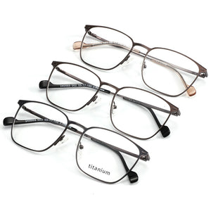 ZENOTTIC Titanium Alloy Glasses Frame For Men Women Reading Myopia Eye Glass Prescription Eyeglasses Optical Full Frames Eyewear