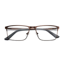 Carica l&#39;immagine nel visualizzatore di Gallery, ZENOTTIC Titanium Alloy Optical Glasses Frame Men Anti Blue Light Lens Business Style Square Eye Myopia Prescription Eyeglasses