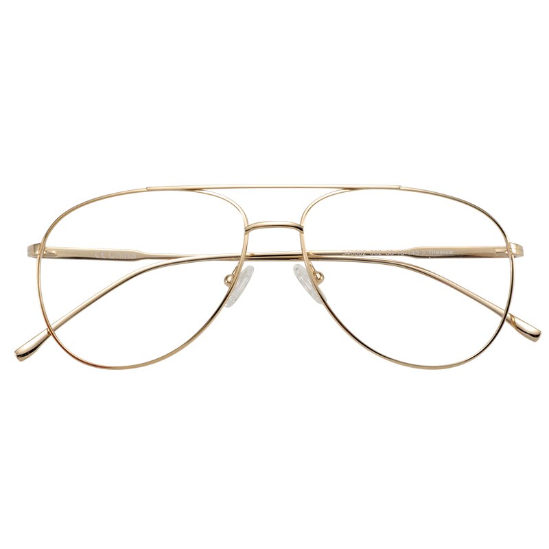 ZENOTTIC Ultralight Pure Titanium Pilot Glasses Frame Women Men CR-39 Clear Lens Optical Myopia Prescription Eyeglasses Frames