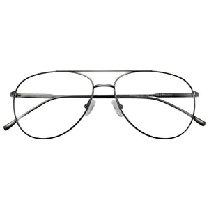 ZENOTTIC Ultralight Pure Titanium Pilot Glasses Frame Women Men CR-39 Clear Lens Optical Myopia Prescription Eyeglasses Frames