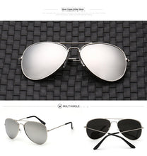 Load image into Gallery viewer, ZEONTAAT Classic Aviation Sunglasses Men Sunglasses Women Driving Mirror Male and Female Sun glasses Piloted Oculos de sol 3025