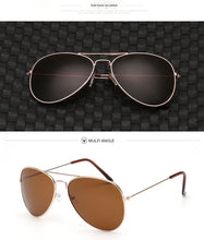 Carica l&#39;immagine nel visualizzatore di Gallery, ZEONTAAT Classic Aviation Occhiali da sole Uomo Occhiali da sole Donna Specchio da guida Occhiali da sole maschili e femminili Pilotati Oculos de sol 3025 