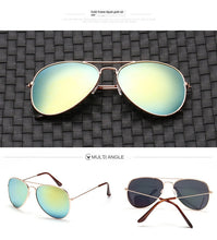 Load image into Gallery viewer, ZEONTAAT Classic Aviation Sunglasses Men Sunglasses Women Driving Mirror Male and Female Sun glasses Piloted Oculos de sol 3025