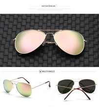 Load image into Gallery viewer, ZEONTAAT Classic Aviation Sunglasses Men Sunglasses Women Driving Mirror Male and Female Sun glasses Piloted Oculos de sol 3025