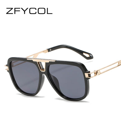 ZFYCOL 2023 Steampunk Round Gothic Style Sunglasses For Men Women Vintage Brand Design Sun Glasses Oculos De Sol