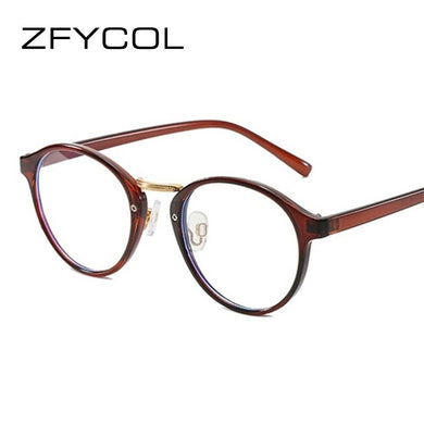 ZFYCOL Anti Blue Rays Computer Glasses Women Vintage Round Frame Gaming Glasses Men Anti Eye Eyestrain light Blocking Eyewear