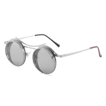 Load image into Gallery viewer, ZFYCOL Brand Design Steampunk Sunglasses Men Women Retro Gothic Round Male&#39;s Glasses Metal Driving Goggle UV400