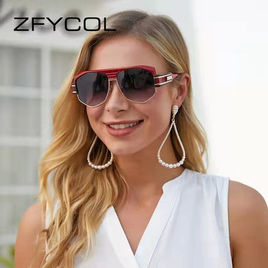ZFYCOL Brand Gothic Steampunk Sunglasses Men Women Brand Designer Vintag Metal Frame Shades Travel Eyewear Sun Glasses