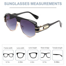 Load image into Gallery viewer, ZFYCOL Brand Gothic Steampunk Sunglasses Men Women Brand Designer Vintag Metal Frame Shades Travel Eyewear Sun Glasses