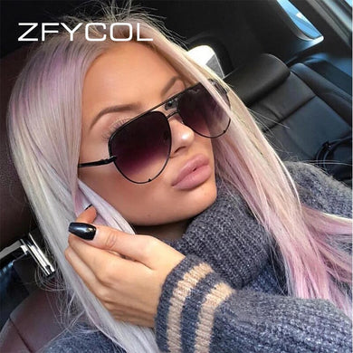 ZFYCOL Brand Retro Steampunk Sunglasses Women  Brand Designer Oversized Fram Men Sunglasses  Glasses Oculos UV400