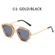 Load image into Gallery viewer, ZFYCOL Classic Gothic Steampunk Sunglasses Men 2023 Brand Designer Retro Metal Frame Male Gradient Sun Glasses Women UV400