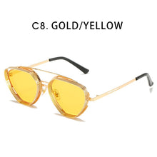 Load image into Gallery viewer, ZFYCOL Classic Gothic Steampunk Sunglasses Men 2023 Brand Designer Retro Metal Frame Male Gradient Sun Glasses Women UV400