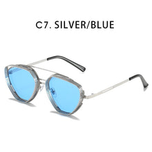 Load image into Gallery viewer, ZFYCOL Classic Gothic Steampunk Sunglasses Men 2023 Brand Designer Retro Metal Frame Male Gradient Sun Glasses Women UV400