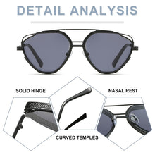 Load image into Gallery viewer, ZFYCOL Classic Gothic Steampunk Sunglasses Men 2023 Brand Designer Retro Metal Frame Male Gradient Sun Glasses Women UV400