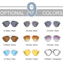 Load image into Gallery viewer, ZFYCOL Classic Gothic Steampunk Sunglasses Men 2023 Brand Designer Retro Metal Frame Male Gradient Sun Glasses Women UV400