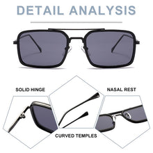 Load image into Gallery viewer, ZFYCOL Classic Steampunk Sunglasses Polarized Men Women Brand Designer Vintage Squre Metal Frame Sun Glasses  UV400