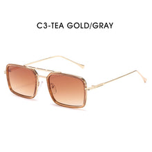 Load image into Gallery viewer, ZFYCOL Classic Steampunk Sunglasses Polarized Men Women Brand Designer Vintage Squre Metal Frame Sun Glasses  UV400