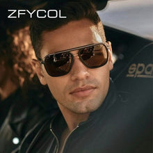 Load image into Gallery viewer, ZFYCOL Design Vintage Aviation Pilot Sunglasses Men  Brand Designer Ladies Driving Goggles Gothic sunglasses Oculos De Sol