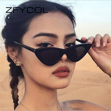 Load image into Gallery viewer, ZFYCOL Lrregular Sunglasses Women Cat Eye Vintage Black Transparent Eyeglasses Men Trending Triangle Sun Glasses UV400