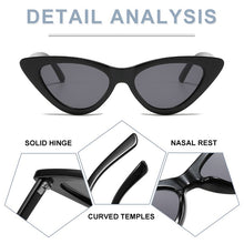 Load image into Gallery viewer, ZFYCOL Lrregular Sunglasses Women Cat Eye Vintage Black Transparent Eyeglasses Men Trending Triangle Sun Glasses UV400