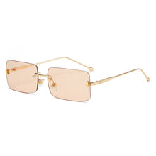 Load image into Gallery viewer, ZFYCOL Rimless Sunglasses Women 2023 Rectangle Steampunk Sun Glasses Vintage Square Glasses Men Eyewear UV400 Oculos