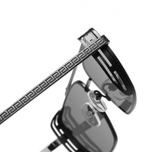 Load image into Gallery viewer, ZFYCOL Metal Steampunk Sunglasses Ladies UV400 Oversize Square Gothic Driving Yellow Sun Glasses For Men 2023 Shades Female