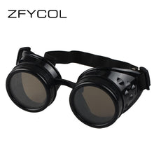 Load image into Gallery viewer, ZFYCOL  Sunglasses Vintage Style Steampunk Goggles Welding Gothic Glasses Cosplay Glasses 2023 Brand Designer