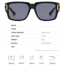 Load image into Gallery viewer, ZFYCOL Retro Square Sunglasses Men  Brand Oversized Women Sunglasses Glasses Car Driving Sunglasses UV400 Oculos