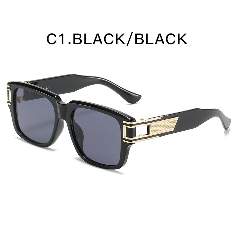 ZFYCOL Retro Square Sunglasses Men  Brand Oversized Women Sunglasses Glasses Car Driving Sunglasses UV400 Oculos