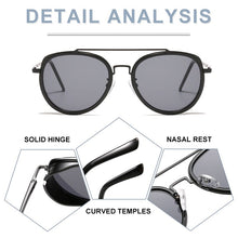 Load image into Gallery viewer, ZFYCOL Round Metal Steampunk Sunglasses Women 2023  Men Driving Sun Glasses Mirror UV400 zonnebril dames Eyewear