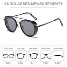 Load image into Gallery viewer, ZFYCOL Round Metal Steampunk Sunglasses Women 2023  Men Driving Sun Glasses Mirror UV400 zonnebril dames Eyewear