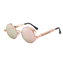 Load image into Gallery viewer, ZFYCOL Round Metal Sunglasses Steampunk Men Women Glasses Brand Designer Vintage Sunglasses Car Driving Glasses UV400