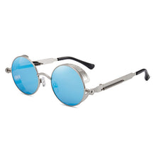 Load image into Gallery viewer, ZFYCOL Round Metal Sunglasses Steampunk Men Women Glasses Brand Designer Vintage Sunglasses Car Driving Glasses UV400