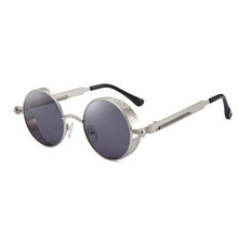 Load image into Gallery viewer, ZFYCOL Round Metal Sunglasses Steampunk Men Women Glasses Brand Designer Vintage Sunglasses Car Driving Glasses UV400