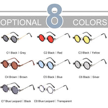 Load image into Gallery viewer, ZFYCOL Vintage Round Small Sun Glasses For Men  Designer Mirror Sunglasses Women 2023  Gothic Shades Female