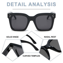 Load image into Gallery viewer, ZFYCOL Vintage Square Sunglasses Women Men Steam Punk Brand Designer Sun Glasses Female Male Eyewear Gothic Oculos De Sol UV400