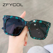 Load image into Gallery viewer, ZFYCOL Vintage Square Sunglasses Women Men Steam Punk Brand Designer Sun Glasses Female Male Eyewear Gothic Oculos De Sol UV400