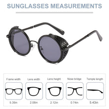 Load image into Gallery viewer, ZFYCOL Vintage Steampunk Sunglasses Women Round Men Sunglasses Brand Designer Metal Carving Sun Glasses Male Oculos De Sol UV400