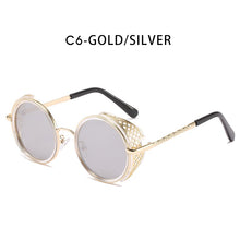 Load image into Gallery viewer, ZFYCOL Vintage Steampunk Sunglasses Women Round Men Sunglasses Brand Designer Metal Carving Sun Glasses Male Oculos De Sol UV400