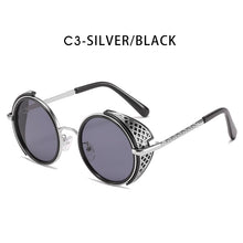 Load image into Gallery viewer, ZFYCOL Vintage Steampunk Sunglasses Women Round Men Sunglasses Brand Designer Metal Carving Sun Glasses Male Oculos De Sol UV400